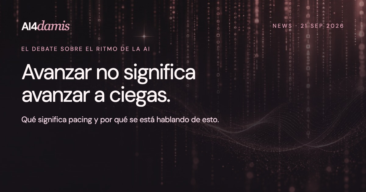Avanzar no significa avanzar a ciegas: código Matrix en rosa viejo sobre grafito.